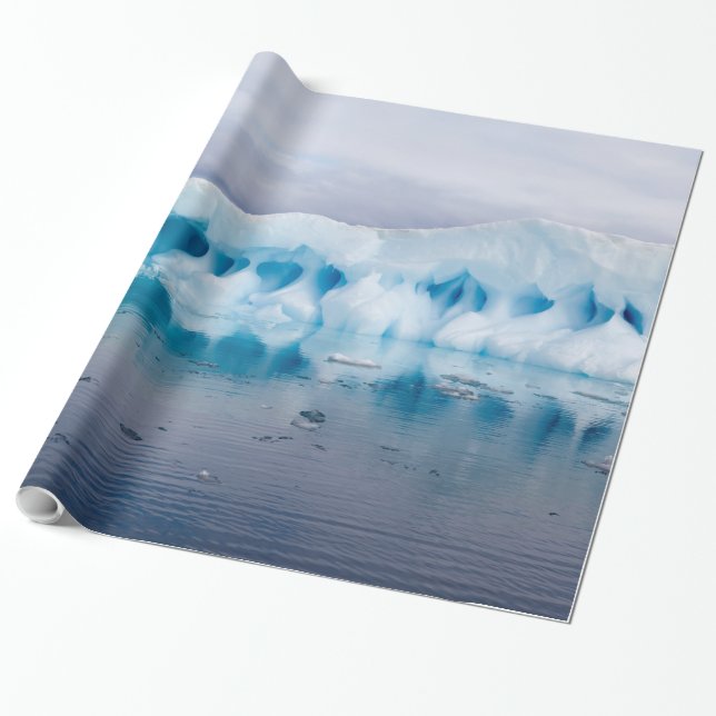 Ice i Antarctica Presentpapper (Utrullad)