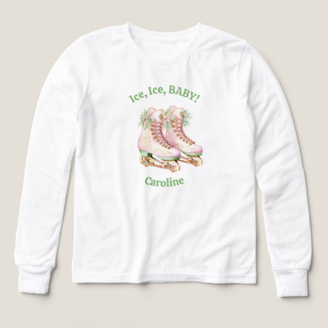 Ice Ice Baby - Figure Skating Shirt T Shirt (Design framsida)