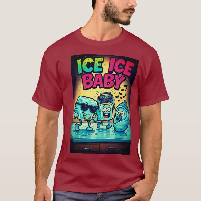Ice Ice Baby - Funny Hip hop T Shirt (Framsida)