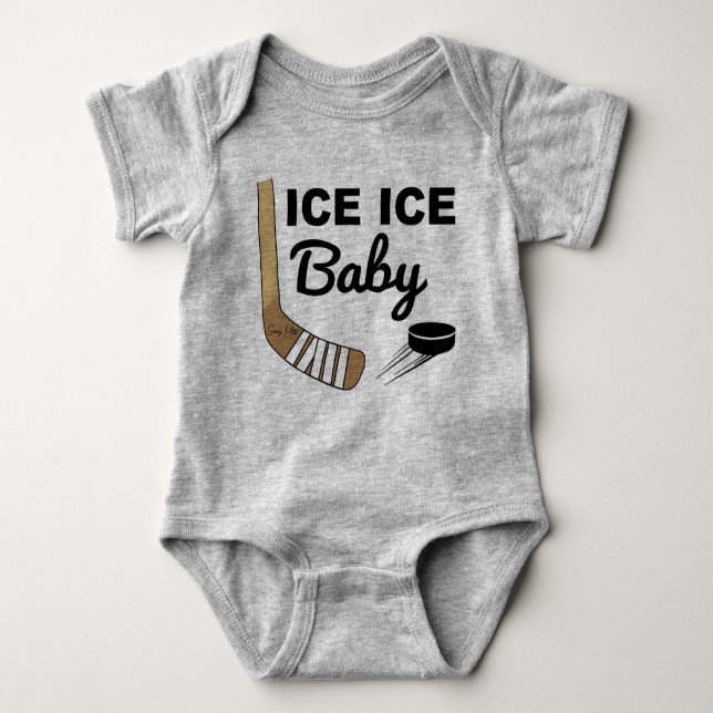 Ice Ice Baby Hockey T Shirt (Framsida)