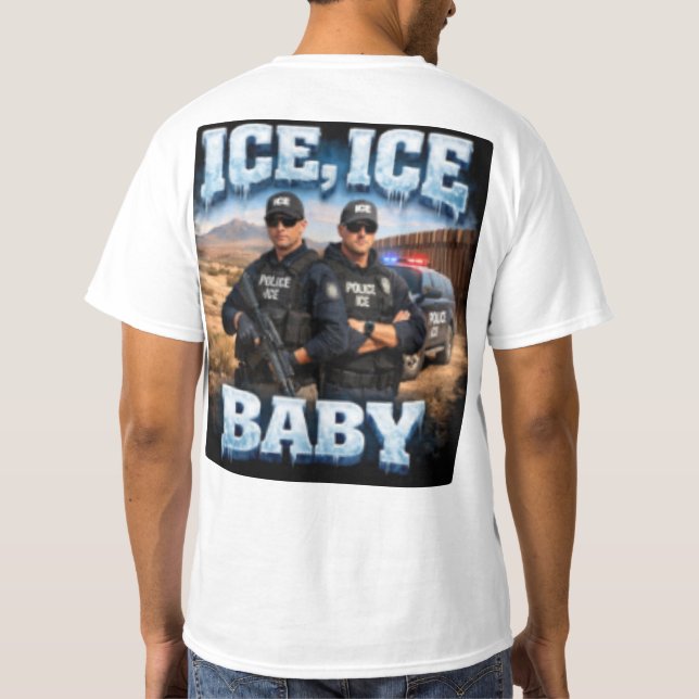 Ice Ice baby ice T Shirt (Baksida)