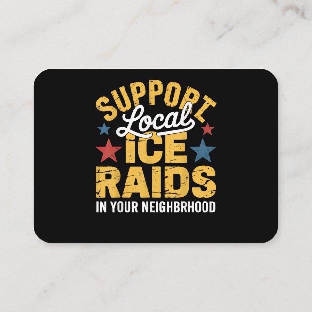 ICE-immigrationsstöd Visitkort (Baksida)