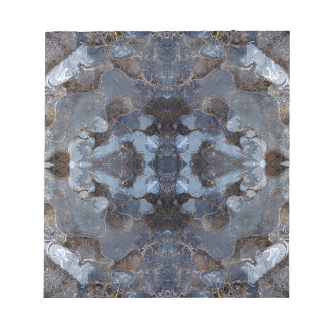 Ice kaleidoscope mönster anteckningsblock (Framsida)