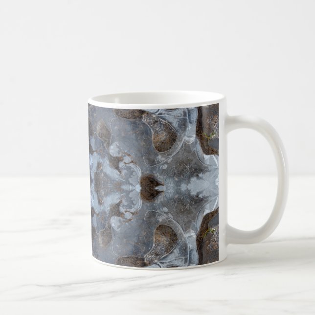Ice kaleidoscope mönster kaffemugg (Höger)