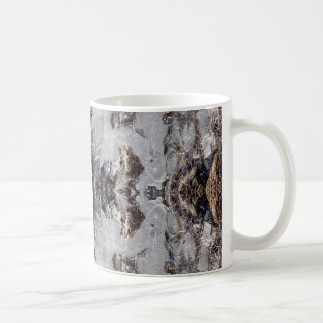 Ice kaleidoscope mönster kaffemugg (Höger)