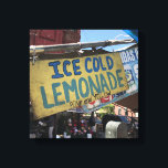 Ice Kall Lemonade, Street Fair Upper Väster Side N Canvastryck<br><div class="desc">Fotofärgen Canvas har ett originalfoto från färg av kallets lumonad för försäljning på en gatufestival i NYC.</div>