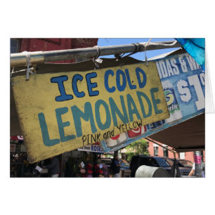 Ice Kall Lemonade, Street Fair Upper Väster Side N Hälsningskort
