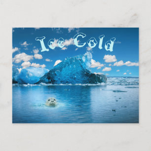 Ice Kall Roligt Vykort