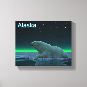 Ice Kant Polar Bear Canvastryck