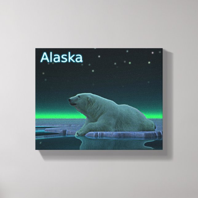 Ice Kant Polar Bear Canvastryck (Framsida)