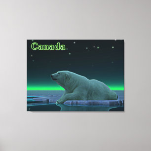 Ice Kant Polar Bear Canvastryck