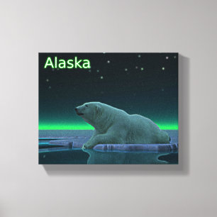 Ice Kant Polar Bear Canvastryck