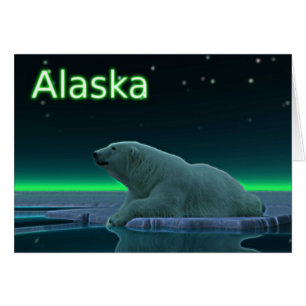 Ice Kant Polar Bear Hälsningskort