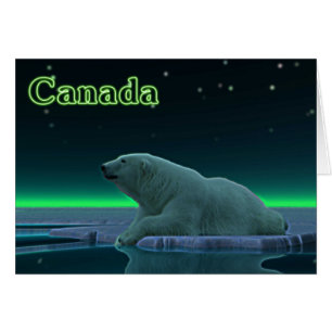 Ice Kant Polar Bear Hälsningskort