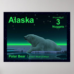 Ice Kant Polar Bear Poster