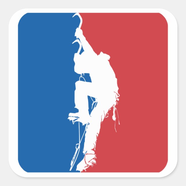 Ice klättrar hela stjärnan fyrkantigt klistermärke (Framsida)