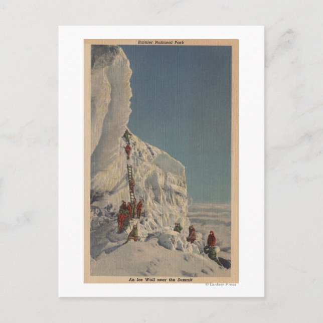 Ice Klibers in Rainier National Park, Washingto Vykort (Framsida)