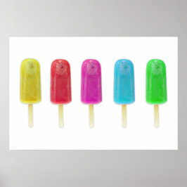 Ice Lollies Row Poster