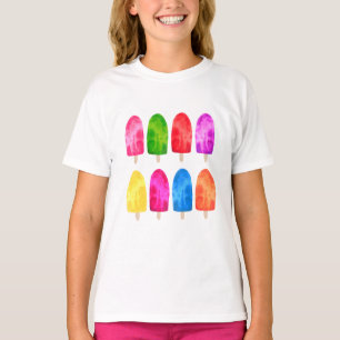Ice Lolly Popsicle Girls, sommar T Shirt