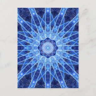 Ice Lotus Mandala Vykort