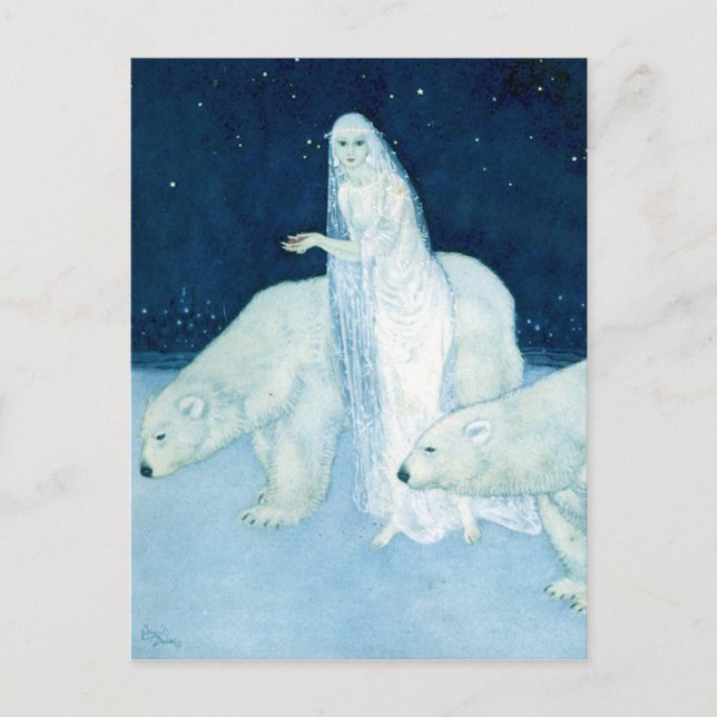 Ice Maiden Fine Art Postcard Vykort (Framsida)