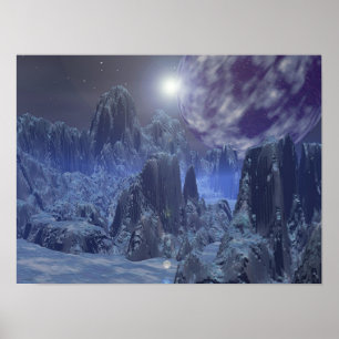 Ice Måne Poster