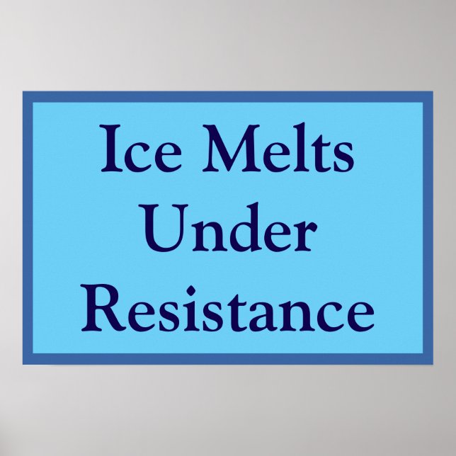 Ice Melts Under Resistance Poster (Framsidan)