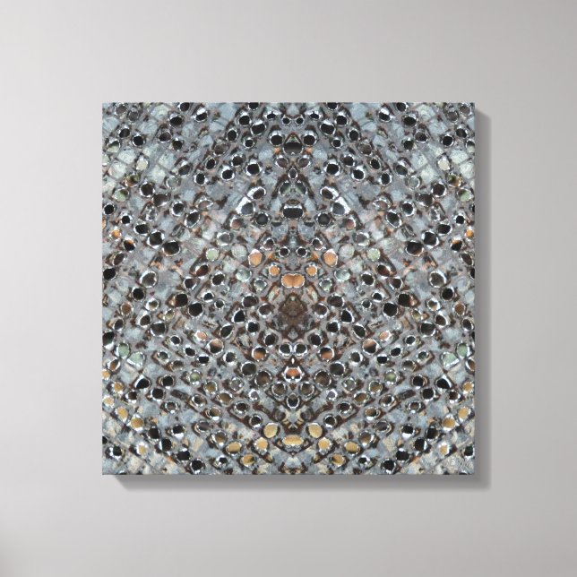 Ice Metal Fire III Sträckt Canvastryck (Framsida)