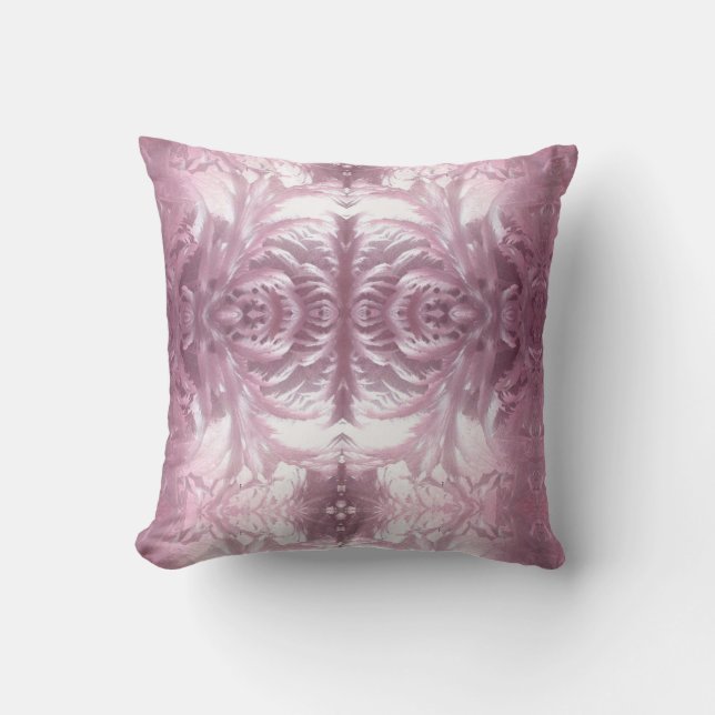 Ice mönster rosa cushion kudde (Framsida)