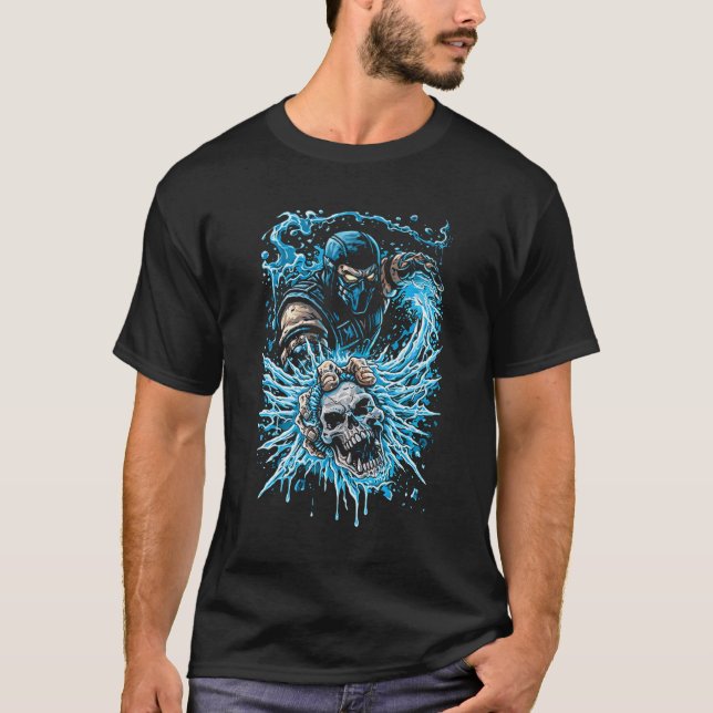 Ice Ninja (Sub-Zero Style) T Shirt (Framsida)