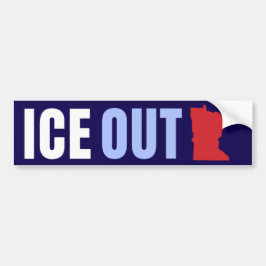 ICE OUT Anti Trump Bildekal