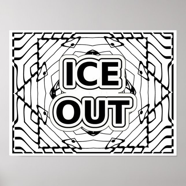 ICE OUT COLORING POSTER (Framsidan)