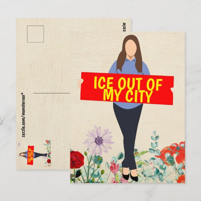 Ice Out of My City Postcard Vykort (Fram/baksida)