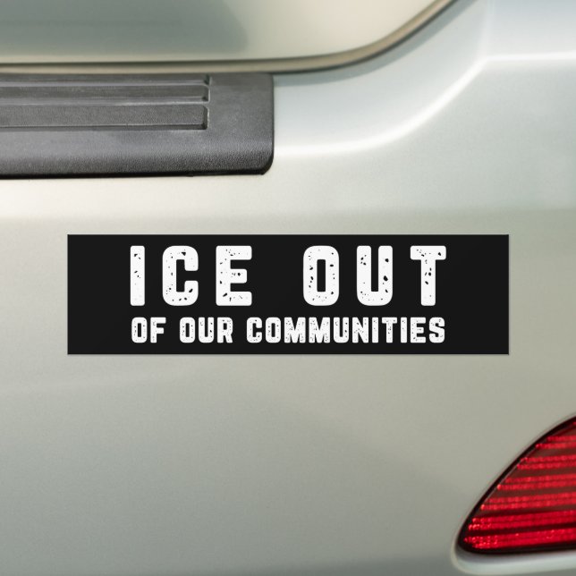 ICE Out Of Our Communities Anti-ICE Bildekal (På Bil)