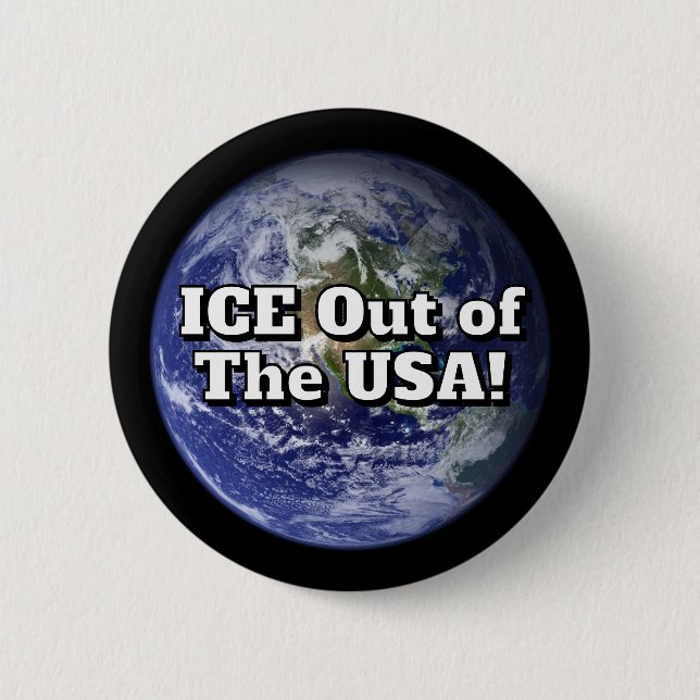 ICE Out of the USA! Button Knapp (Framsida)