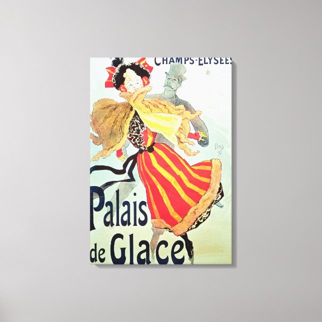 Ice Palace', Champs Elysee, Paris, 1893 Canvastryck (Framsida)
