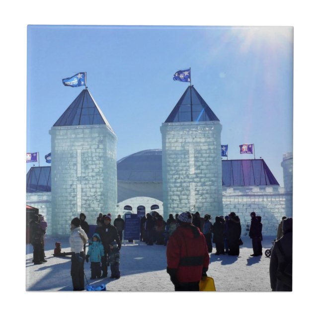 Ice Palace i Carnaval de Quebec, Kanada Kakelplatta (Framsidan)