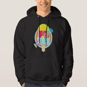 Ice Pops Freeze, fryst Fryst fruktjuice Cream C Hoodie