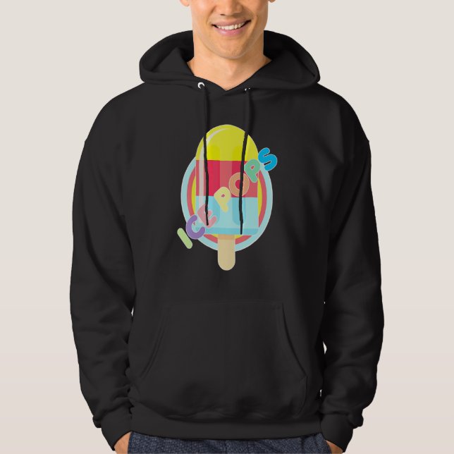 Ice Pops Freeze, fryst Fryst fruktjuice Cream C Hoodie (Framsida)