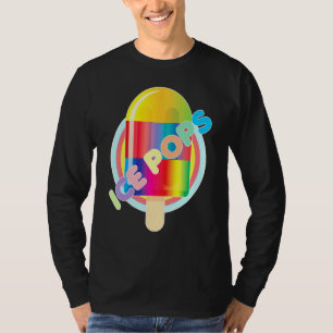 Ice Pops Freeze, fryst Fryst fruktjuice Cream F T Shirt