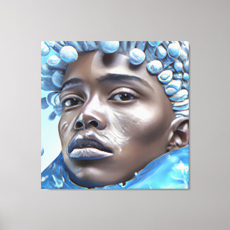 Ice Prince Melanin Black Boy Magic Bruh Winter Bro Canvastryck