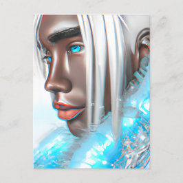 Ice Prince Melanin Black Boy Magic Bruh Winter Bro Vykort