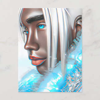 Ice Prince Melanin Black Boy Magic Bruh Winter Bro Vykort