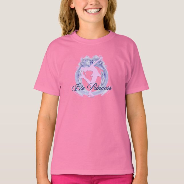 Ice Princess Rosa/Lila Tee Shirt (Framsida)