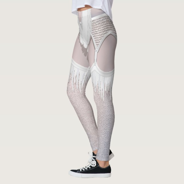 Ice Queen Leggings Den berömda juldräkten Byxor (Vänster)