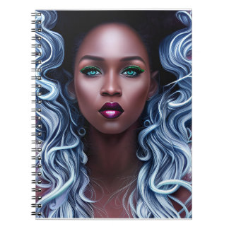 Ice Queen Melanin Women Black Girl Sista Syrran Anteckningsbok