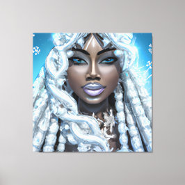 Ice Queen Melanin Women Black Girl Sista Syrran Canvastryck