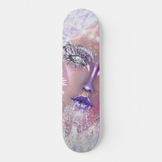 Ice Queen Mini Skateboard Bräda 18,5 Cm (Framsida)
