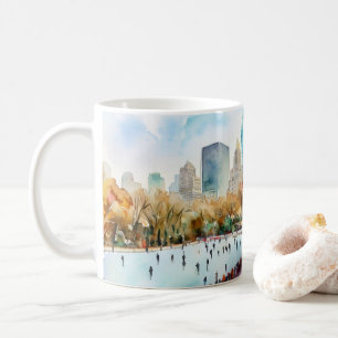 Ice rink Central Park New York Kaffemugg