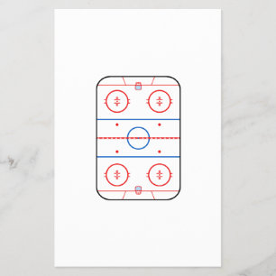 Ice Rink Diagram Hockey Game Assion Flygblad
